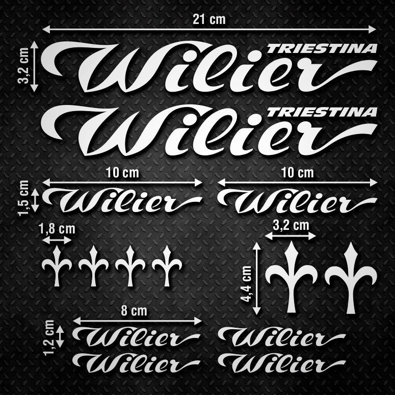 Autocollants: 14X Wilier Triestina