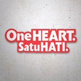 Autocollants: One Heart Satu Hati 3