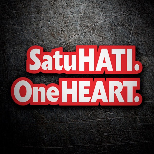 Autocollants: Satu Hati One Heart