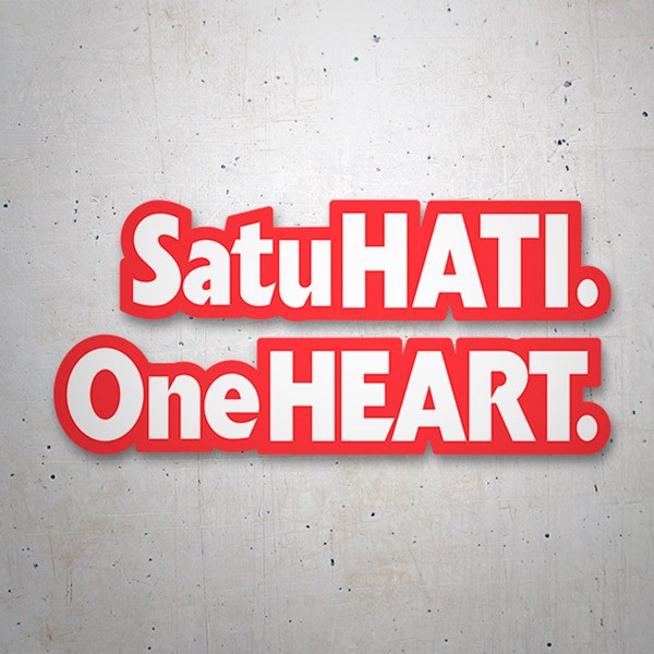 Autocollants: Satu Hati One Heart