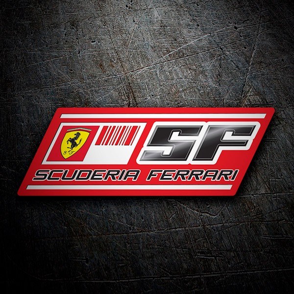 Autocollants: Logotipo Scuderia Ferrari avec Cheval