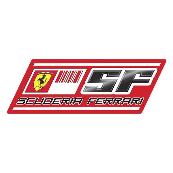 Autocollants: Logotipo Scuderia Ferrari avec Cheval