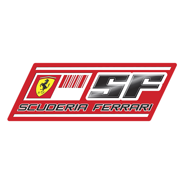 Autocollants: Logotipo Scuderia Ferrari avec Cheval