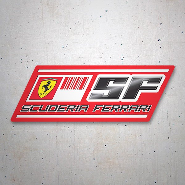 Autocollants: Logotipo Scuderia Ferrari avec Cheval