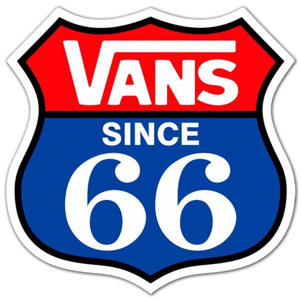 Autocollants: Vans Route 66