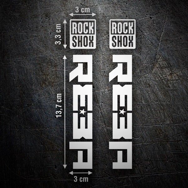 Autocollants: Fourchettes Rock Shox Reba