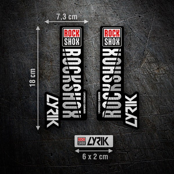 Autocollants: Fourchettes Rock Shox Lyrik