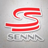 Autocollants: Emblème dAyrton Senna 3