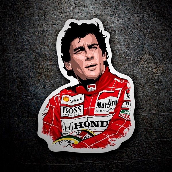 Autocollants: L&eacute;gende d'Ayrton Senna