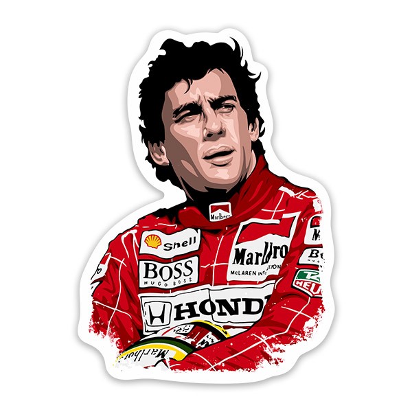 Autocollants: L&eacute;gende d'Ayrton Senna