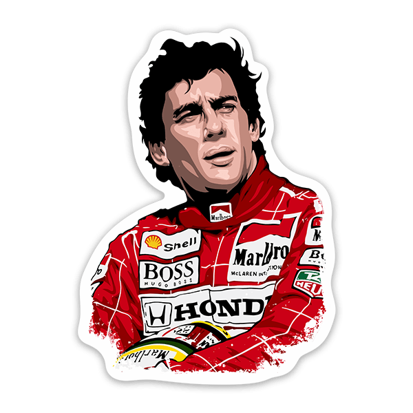 Autocollants: L&eacute;gende d'Ayrton Senna