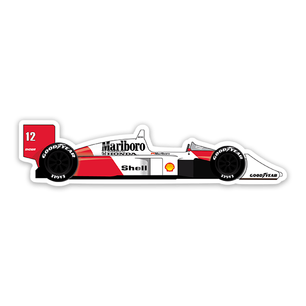 Autocollants: Ayrton Senna McLaren 0
