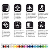 Autocollants: Punisher Cr&acirc;ne Stylis&eacute; Sombre 3