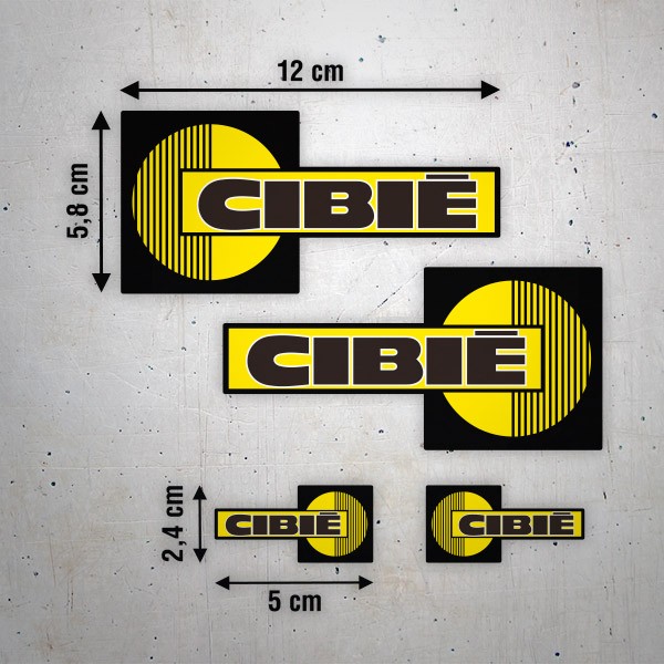 Autocollants: Kit 4X Cibié