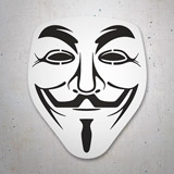 Autocollants: Masque V pour Vendetta - Anonymous 3