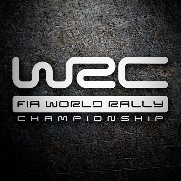 Autocollants: Logo WRC en Grande avec Texte FIA WORLD RALLY CHAM