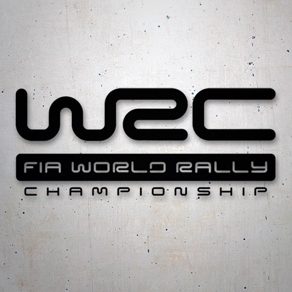 Autocollants: Logo WRC en Grande avec Texte FIA WORLD RALLY CHAM