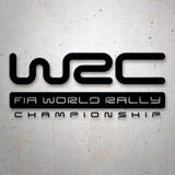Autocollants: Logo WRC en Grande avec Texte FIA WORLD RALLY CHAM 2