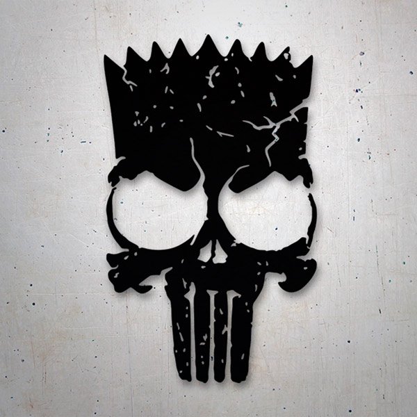 Autocollants: Cr&acirc;ne The Punisher avec Couronne