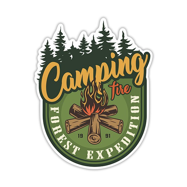 Autocollants: Camping Forest Expedition