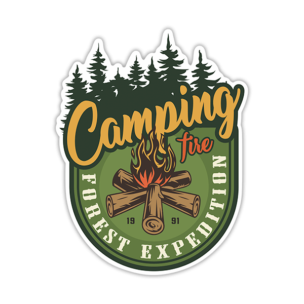 Autocollants: Camping Forest Expedition 0