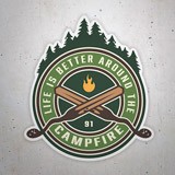 Autocollants: Life is Better Around the Campfire 3