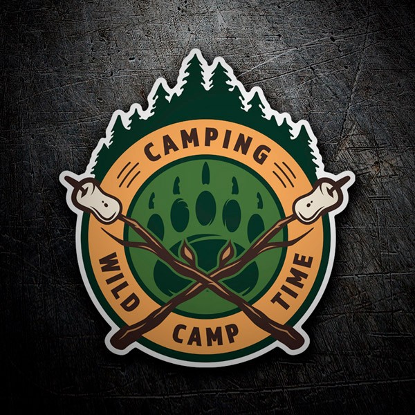 Autocollants: Camping Wild Camp Time 1