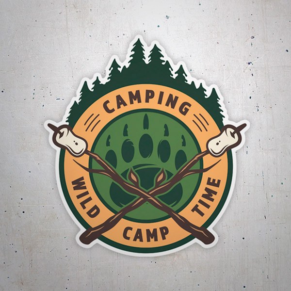 Autocollants: Camping Wild Camp Time