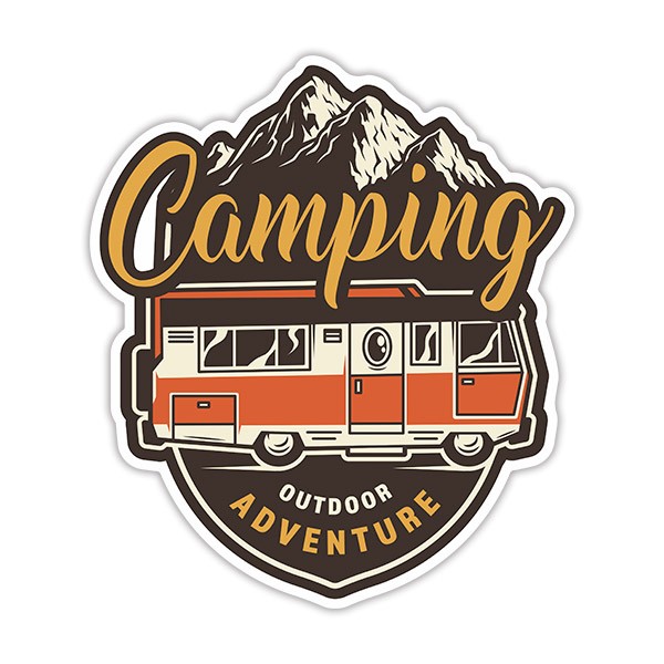 Autocollants: Camping Outdoor Adventure