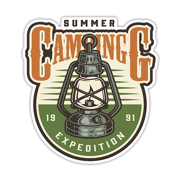 Autocollants: Summer Camping Expedition