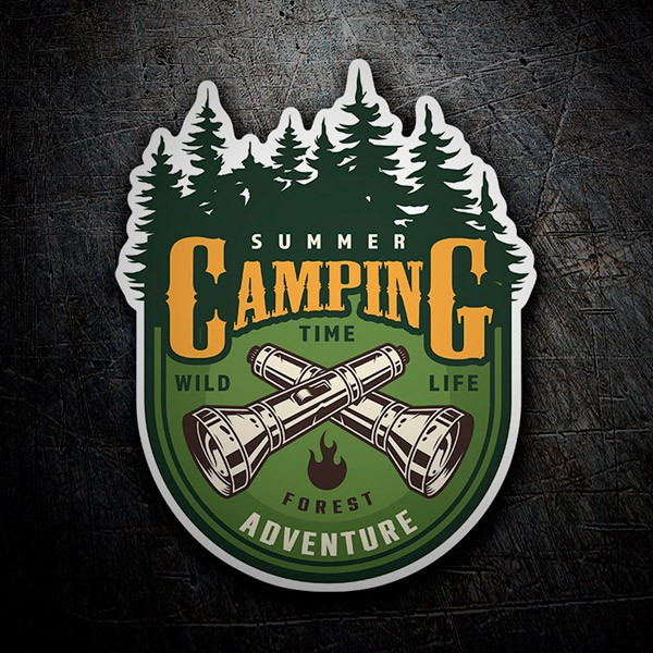 Autocollants: Camping Summer Adventure