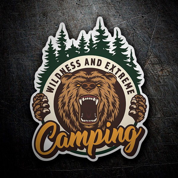 Autocollants: Camping Wildness and Extreme 1