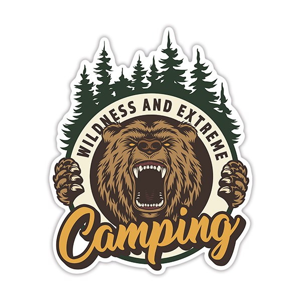 Autocollants: Camping Wildness and Extreme