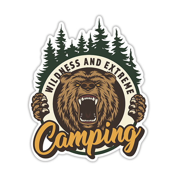 Autocollants: Camping Wildness and Extreme 0