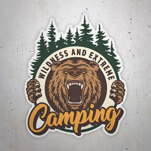 Autocollants: Camping Wildness and Extreme