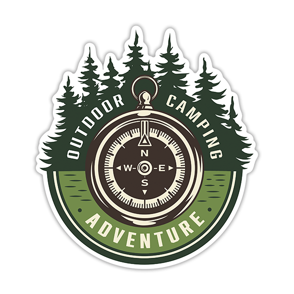 Autocollants: Outdoor Camping Adventure