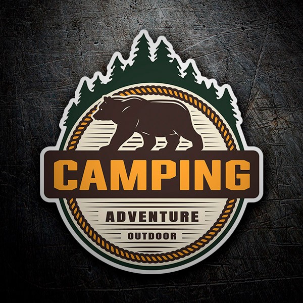 Autocollants: Camping Adventure Outdoor