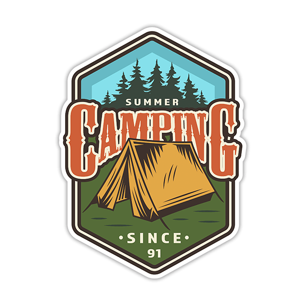 Autocollants: Camping Summer