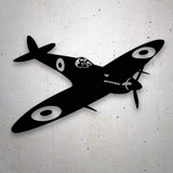 Autocollants: Avion de Guerre Retro Spitfire 2