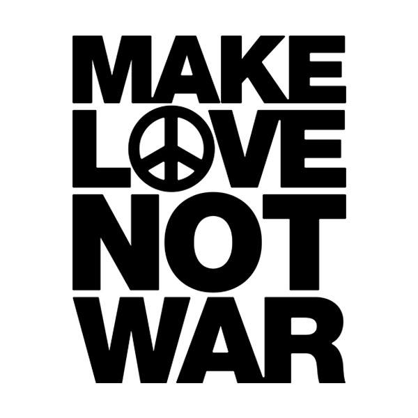 Autocollants: Make Love not War