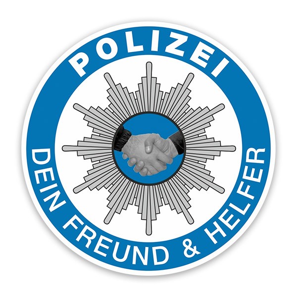 Autocollants: Polizei Dein Freund & Helfer