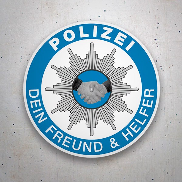 Autocollants: Polizei Dein Freund & Helfer