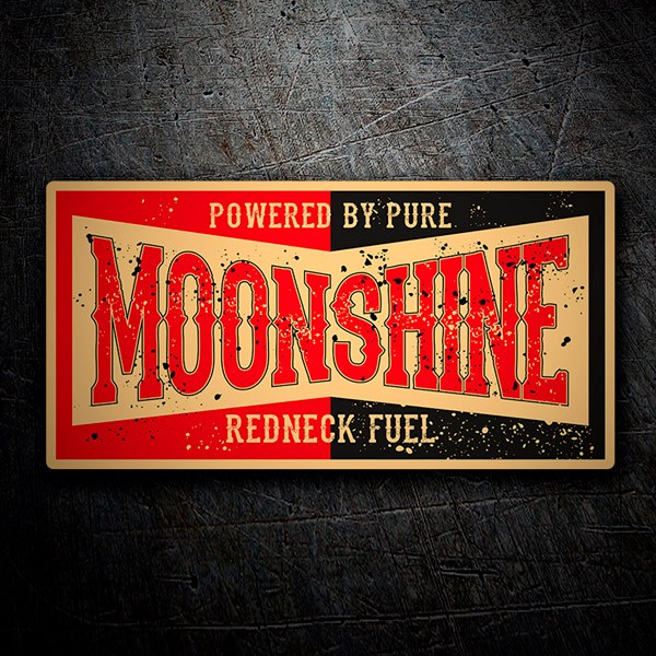 Autocollants: Whisky Moonshine, Redneck 1