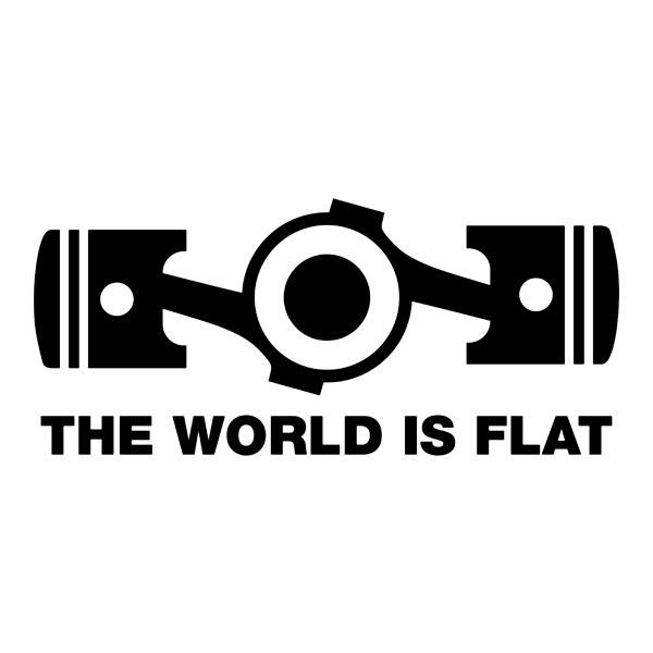 Autocollants: Le Monde est Plat