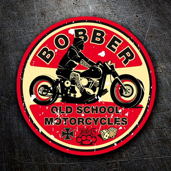 Autocollants: Bobber Old School Motorcycles