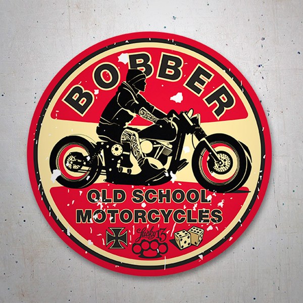 Autocollants: Bobber Old School Motorcycles