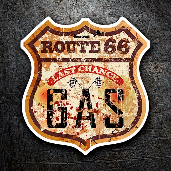 Autocollants: Route 66 Gas