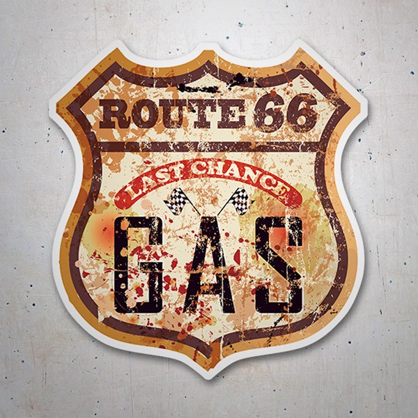 Autocollants: Route 66 Gas