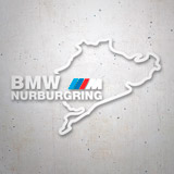 Autocollants: Contorno Circuito N&uuml;rburgring avec Texte BMW NURBU 3