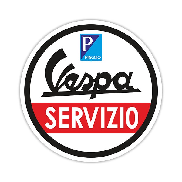 Autocollants: Vespa Servizio